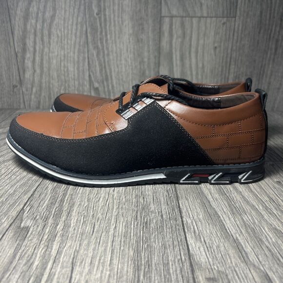 GATSBY Oxford Derby Lace Up Leather Shoes Men’s US 9 AA Brown/Black NEW size 14 main image 8